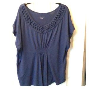Plus size 3x Merona Blue Blouse